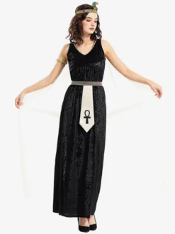 Robe longue châle de déesse égyptienne