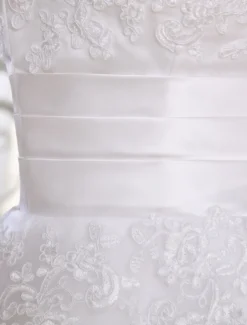 Robe mariée simple demi-manche broderie laçage sur dos longueur sur cheville Robe de mariée