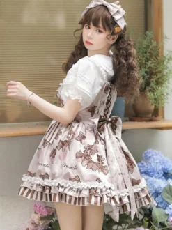 Robe Mignonne Lolita Robe Lolita Sans Manches À Volants
