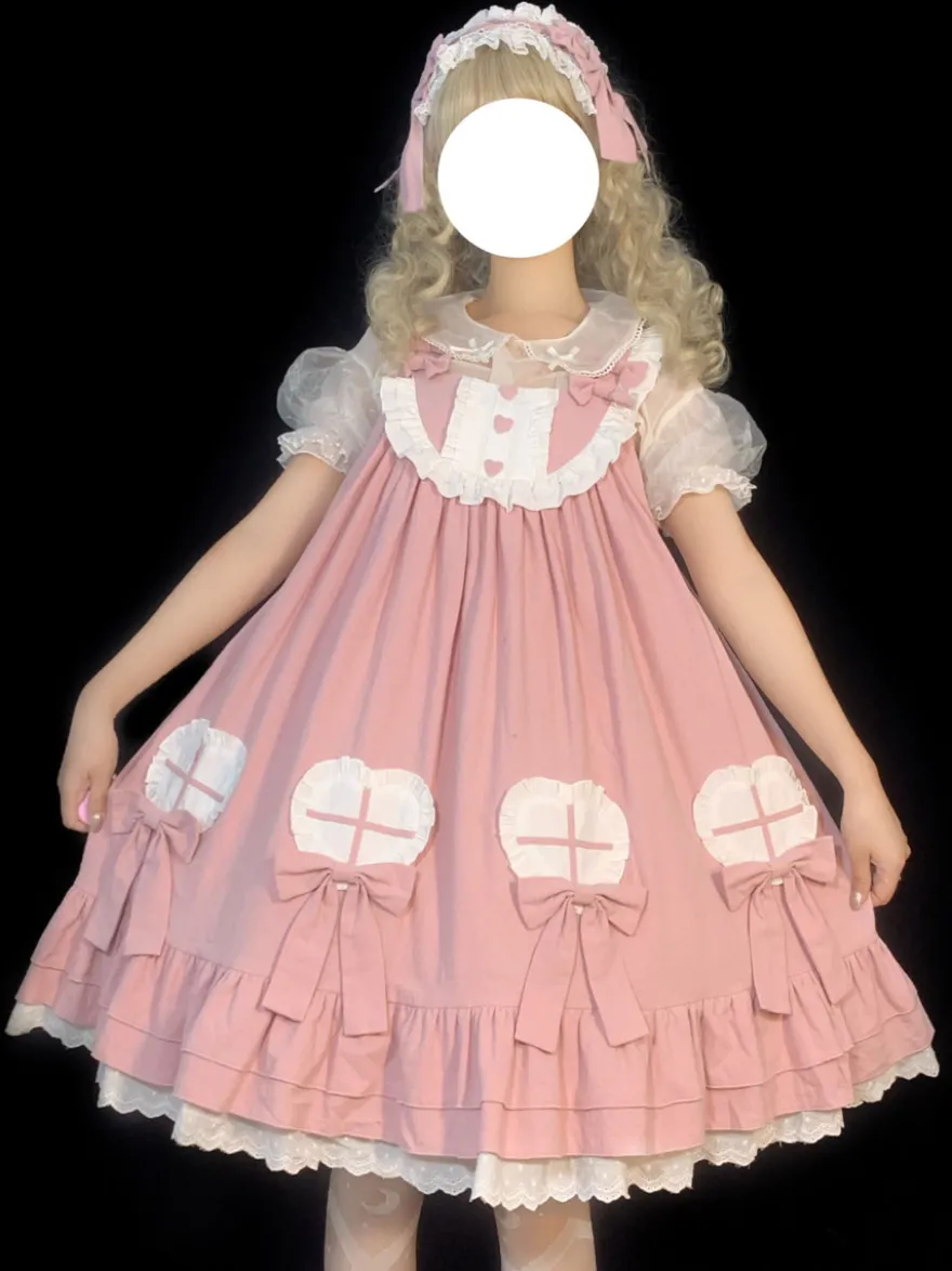 Robe Mignonne Lolita Robe Sans Manches En Polyester