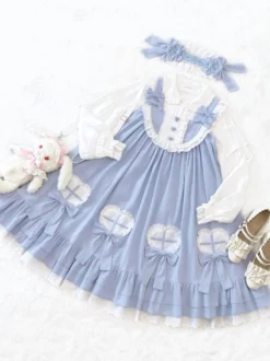 Robe Mignonne Lolita Robe Sans Manches En Polyester