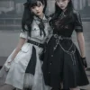Robe militaire Lolita uniforme Lolita armée manches courtes une pièce