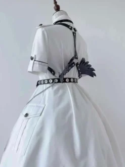 Robe militaire Lolita uniforme Lolita armée manches courtes une pièce