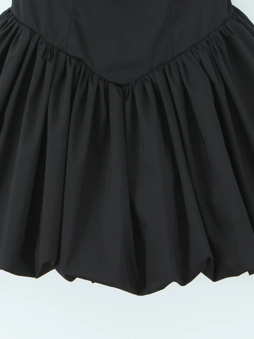 Robe mini dos nu noire à col carré et ligne A robe de soirée d'anniversaire sexy pour femmes 2026