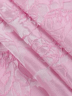 Robe mini Jacquard Coquette pour femme - Barbiecore avec grand nœud dans le dos sans manches coupe trapèze - Tenues de fête d'anniversaire d'été 2026