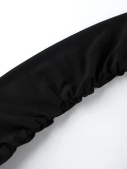 Robe moulante mini à épaules dénudées ourlet bouffant et froncée manches longues collection femme 2026