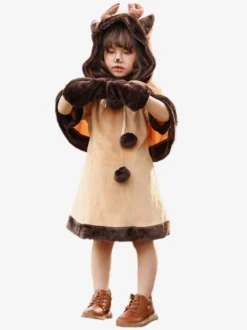 Robe Noël Kaki Déguisement Enfant Costumes De Vacances De Noël