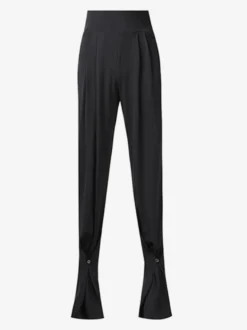 Robes de danse latine pantalons en Polyester Sexy pour fille noire Costume de danse