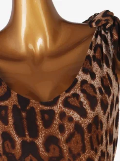 Robes de danse latine Robe léopard Lycra Spandex pour femme Vêtements de danse latine