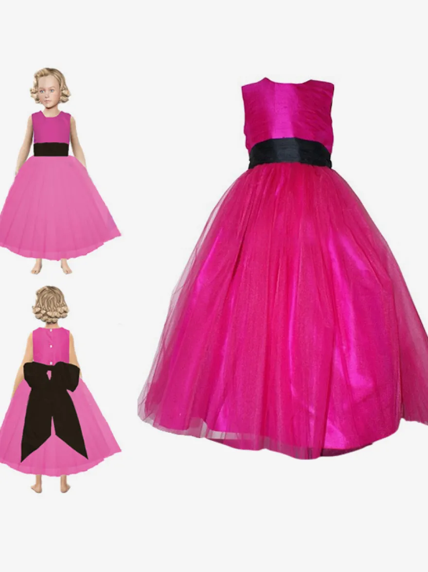 Robes de demoiselle d'honneur de mariage Robes pour occasions spéciales Pêche Sans manches Nœuds