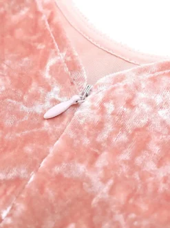 Robes de demoiselle d'honneur de mariage Robes pour occasions spéciales Rose Manches longues Volants