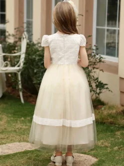 Robes de demoiselle d'honneur pour mariage robes de demoiselle d'honneur robes de soirée manches courtes ceinture à fleurs