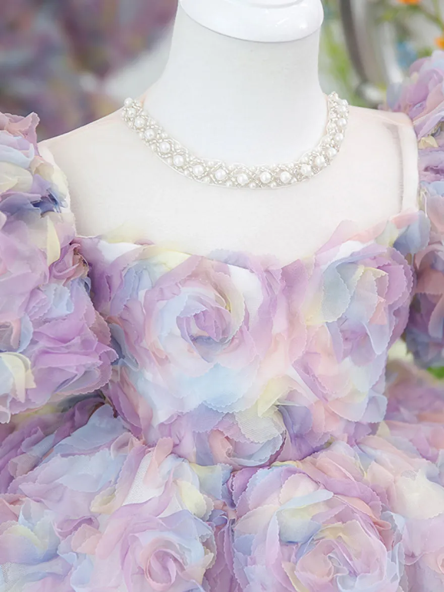 Robes de demoiselle d'honneur de mariage Robes pour occasions spéciales Manches courtes roses Volants