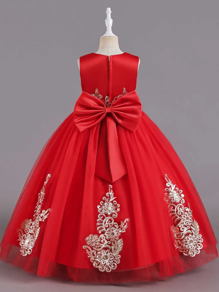 Robes de demoiselle d'honneur en tissu satiné vert sans manches col bijou robes de demoiselle d'honneur
