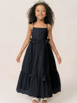 Robes de fille de fleur blanche Organza rose doux sans manches col bijou robes de fille de fleur