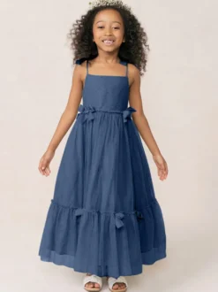 Robes de fille de fleur blanche Organza rose doux sans manches col bijou robes de fille de fleur
