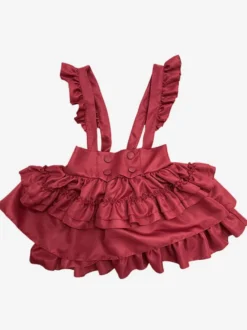 Robes Gothiques Lolita Volants Rouge Rouge