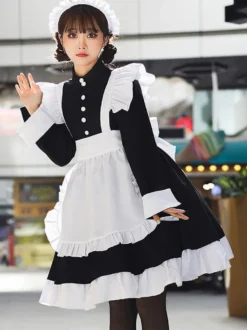 Robes Gothiques Lolita Volants Noir