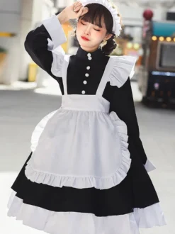 Robes Gothiques Lolita Volants Noir