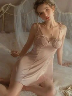 Robe Sous-vêtement Lingerie Soutien-gorge Tenu de Maison Sexy Pour Femmes