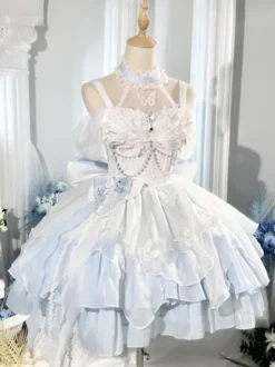 Robe Sweet Lolita Ballet JSK en polyester multicouche sans manches
