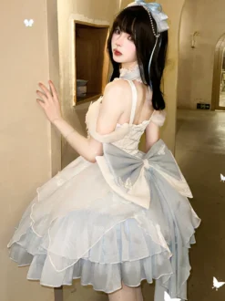 Robe Sweet Lolita Ballet JSK en polyester multicouche sans manches