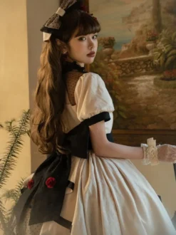 Robe Sweet Lolita en coton à manches courtes Pull Sweet Lolita Dress