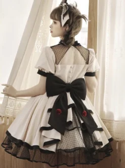 Robe Sweet Lolita en coton à manches courtes Pull Sweet Lolita Dress