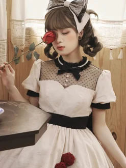 Robe Sweet Lolita en coton à manches courtes Pull Sweet Lolita Dress