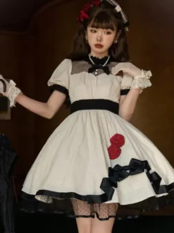 Robe Sweet Lolita en coton à manches courtes Pull Sweet Lolita Dress