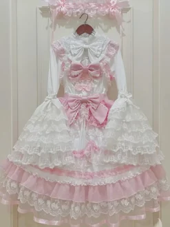 Robe Sweet Lolita en polyester pull sans manches