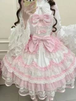 Robe Sweet Lolita en polyester pull sans manches