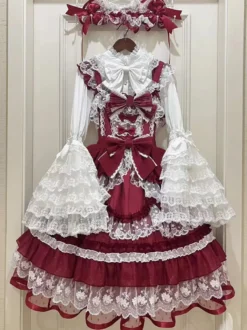 Robe Sweet Lolita en polyester pull sans manches