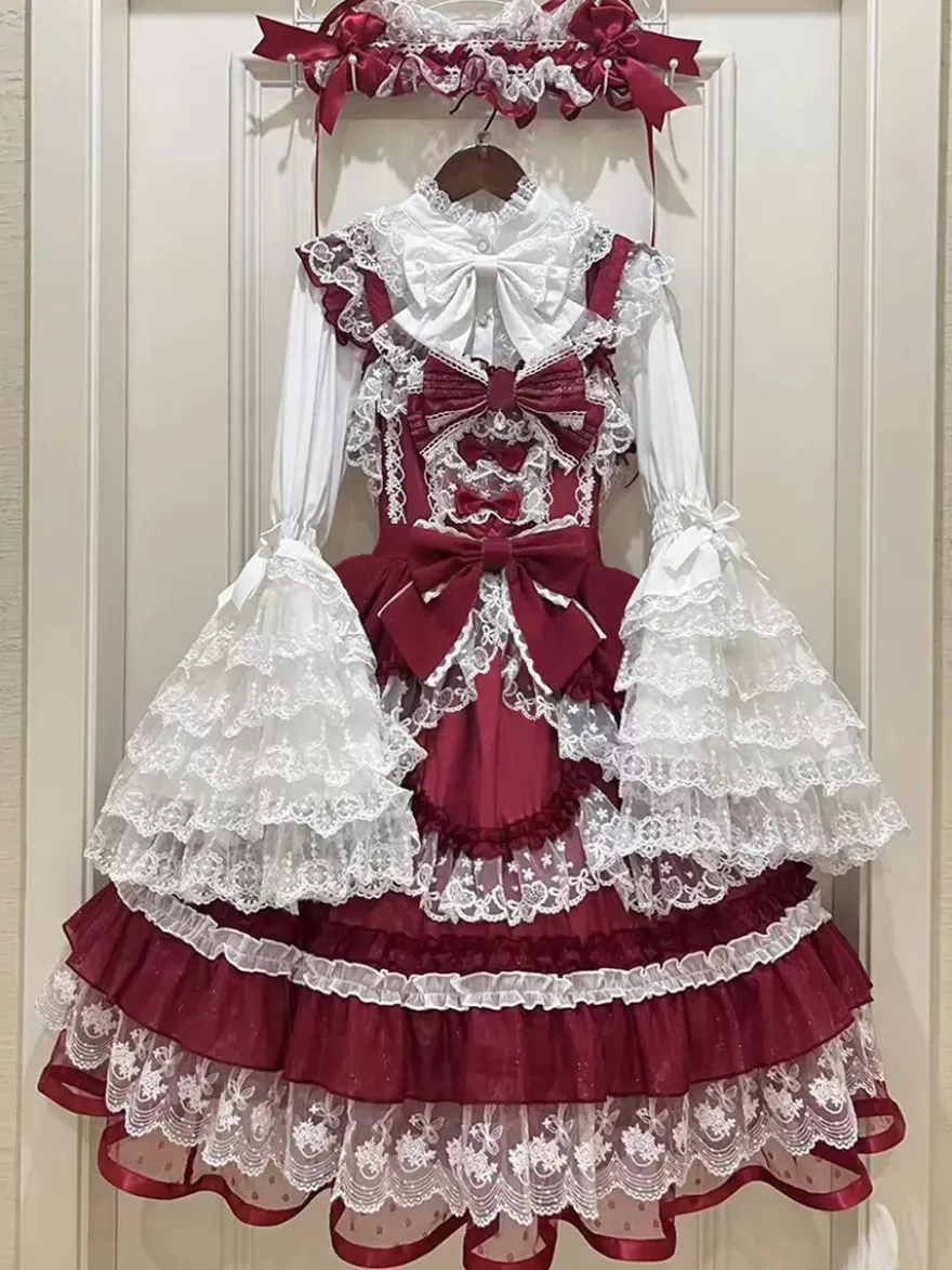 Robe Sweet Lolita en polyester pull sans manches