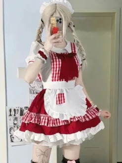 Robe Sweet Lolita en polyester à manches courtes