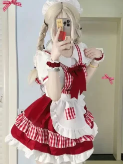Robe Sweet Lolita en polyester à manches courtes