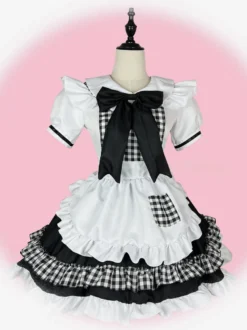 Robe Sweet Lolita en polyester à manches courtes