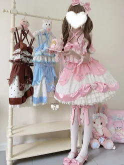 Robe Sweet Lolita en polyester sans manches