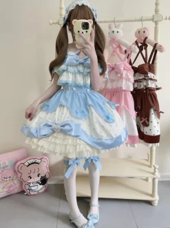 Robe Sweet Lolita en polyester sans manches
