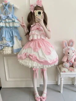 Robe Sweet Lolita en polyester sans manches