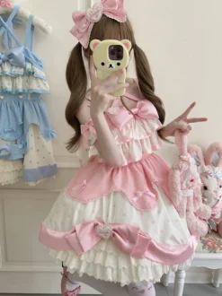 Robe Sweet Lolita en polyester sans manches