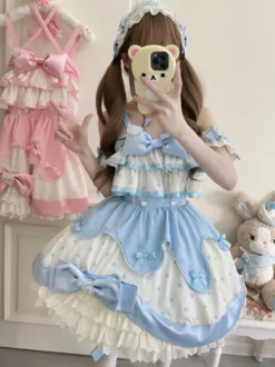 Robe Sweet Lolita en polyester sans manches