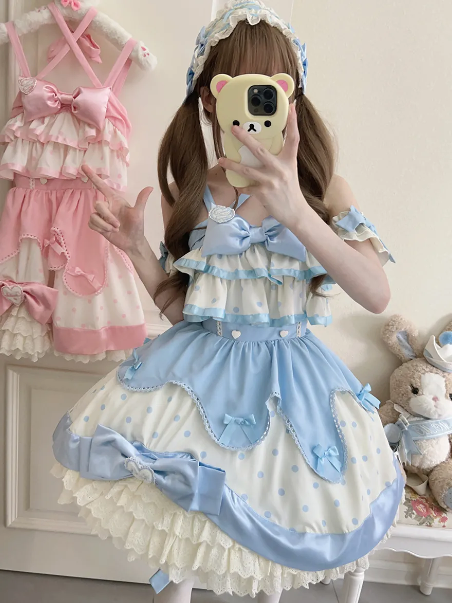 Robe Sweet Lolita en polyester sans manches