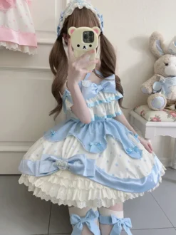 Robe Sweet Lolita en polyester sans manches
