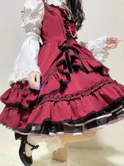 Robe Sweet Lolita en polyester pull sans manches