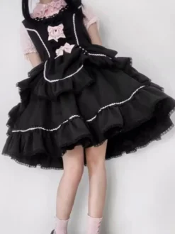 Robe Sweet Lolita en polyester pull sans manches