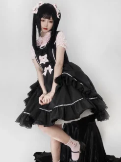 Robe Sweet Lolita en polyester pull sans manches