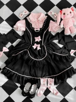 Robe Sweet Lolita en polyester pull sans manches