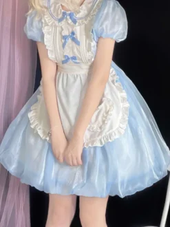 Robe Sweet Lolita en polyester à manches courtes