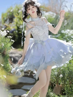 Robe Sweet Lolita en polyester sans manches